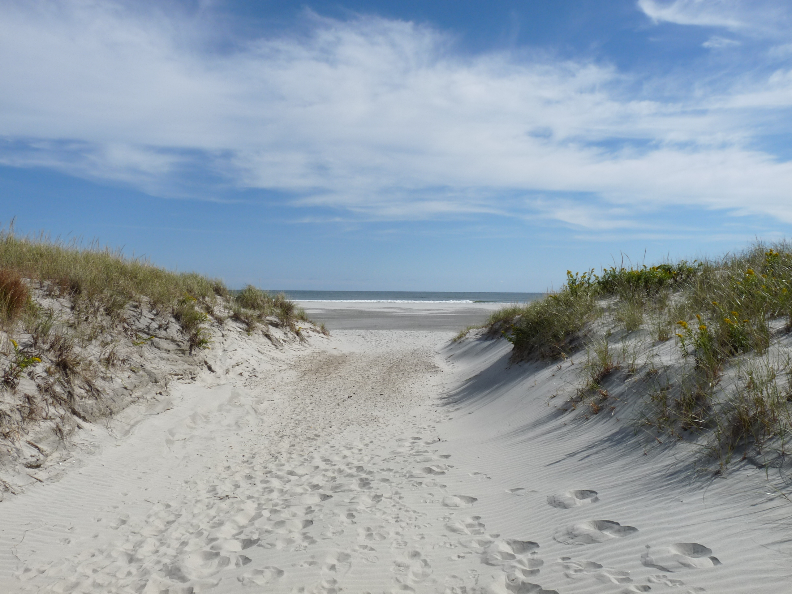 Beach scene all year round