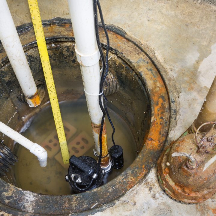 Sump pump overflow protection