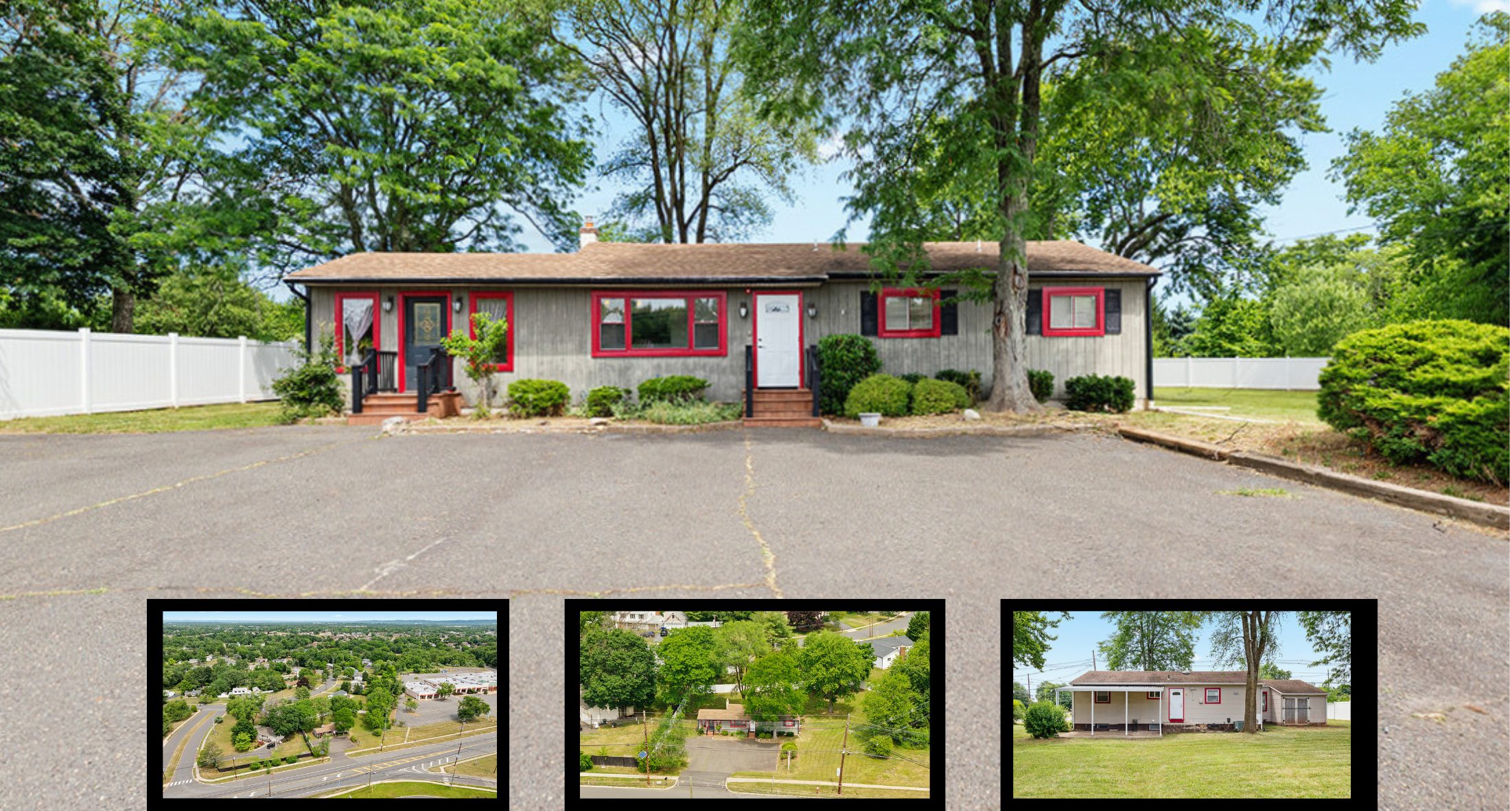 Freestanding Gateway A Zoned commercial property at 400 US Highway 206 in Hillsborough NJ with parking.