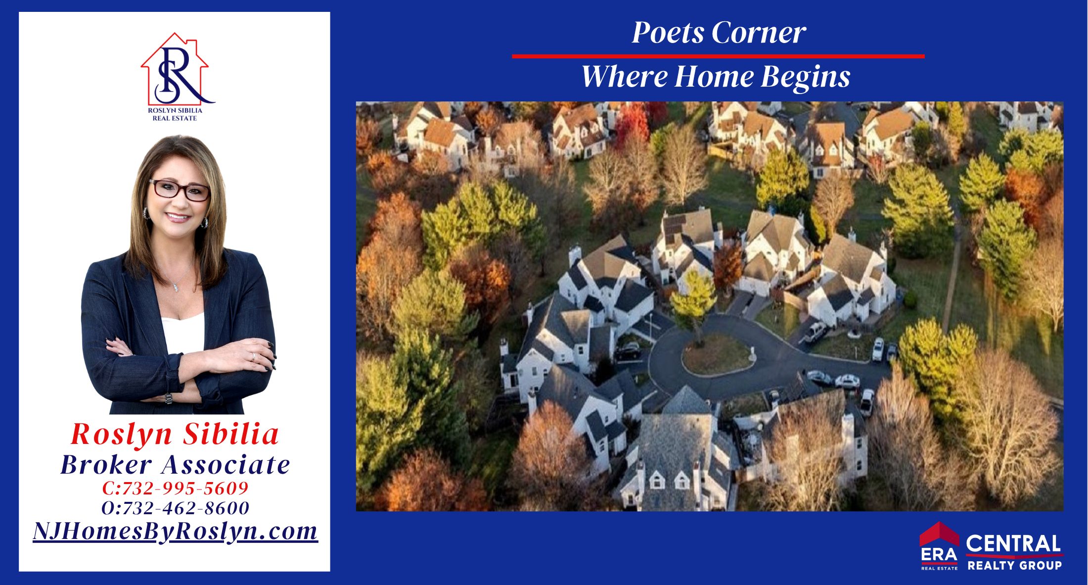 Roslyn Sibilia, Poets Corner Realtor in Freehold Township, helping homeowners buy and sell homes with local market expertise.